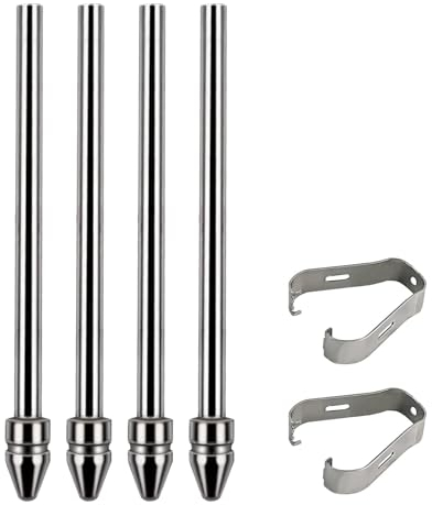 IJHYGD 4 Stück S Pen Spitzen Kompatibel mit Samsung S Pen Spitzen Kompatibel mit Samsung Pen Spitzen Metall Ersatzstiftspitze Bleistiftspitzen Kompatibel mit Samsung Galaxy Tab S9/S7/S8(mit 2 Clip)