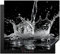KitchenYeah© Protection Pour Plaque Induction 60x52 cm Plaque de Deco Cuisine Protégé Cache De Cuisson Vitroceramique Eau - Éclaboussure - Noir