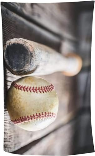 okoikfc 3D Strandtuch 90x180 cm Baseball Badetuch Groß Baseball Microfaser Handtücher Weich Schnell Trocknen Strandhandtuch Herren Frauen Badetücher, Strandtücher Strandlaken Handtuch A1180