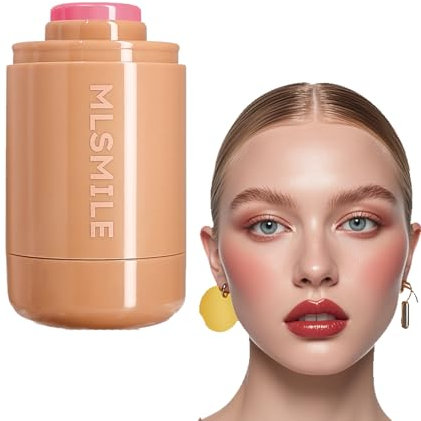 Pocket Blush Stick, Creamy Blush,Creamy Tint Blush Stick, Pink Makeup Tint Blush,Wasserdicht & Wischfest Blush Stick Für Augen, Lippen & Schatten,Lightweight&Refreshing,Multi Use Makeup Blush Stick