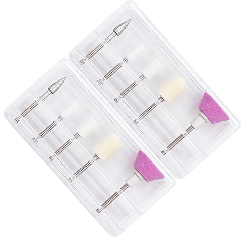 CALLARON 10 Cabezales de Pulidor de Uñas de Metal para Manicura y Pedicura, Herramientas Eléctricas para Lijado en Casa y Salón, Accesorios Profesionales para Uñas