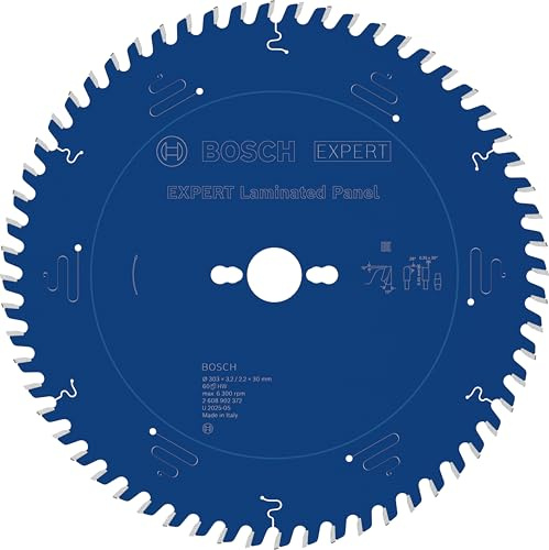 Bosch 1x EXPERT Laminated Panel Corded cirkelsågklinga för bordscirkelsåg (för Laminat, Ø mm, Professional Tillbehör Nätdriven bordscirkelsåg, Stationär bordssåg)