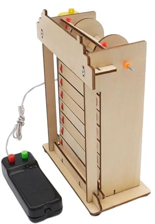 BEALIFE Modelli in legno Giocattoli da costruzione Esperimento scientifico STEM Cancello elettrico scorrevole Kit di apprendimento Progetti divertenti e coinvolgenti Sviluppa la curiosità Esperimento