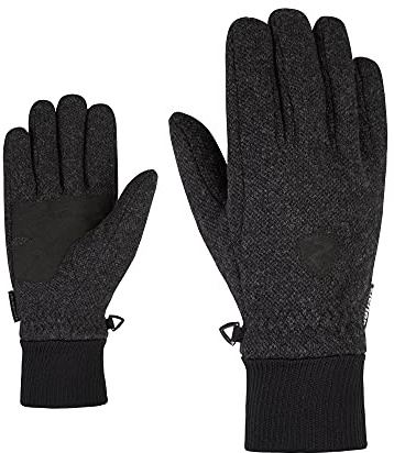 Ziener Erwachsene ILDO Freizeit-/Funktions-Handschuhe | Wolle, warm, Dark Melange, 9,5