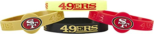 Aminco Unisex Adult Simple Silicone Bracelets, 4-Pack, Multi