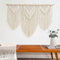 通用 Tapiz de macramé para colgar en la pared, tapiz bohemio de macramé, tejido para decoración del hogar (patrón B)