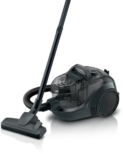 Bosch Serie | 6 ProSilence aspirapolvere senza sacchetto, molto basso rumore, alta aspirazione, filtro HEPA13 lavabile, rosso, BGC41Q69