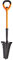 PROFI-PARTNER Spaten mit Wurzelsäge - Spitze aus Karbonstahl mit scharfen Zähnen, Griff aus Fieberglas, Integrierter Maulschlüssel & Flaschenöffner, 114 cm, Zerlegbar, Orange und Schwarz