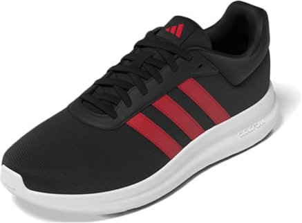 adidas Lite Racer 4.0 Shoes, Zapatos Hombre, Core Black/Better Scarlet/Better Scarlet, 44 2/3 EU