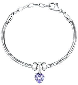 Morellato Bracciale in Acciaio da Donna, Cuore, Collezione DROPS - SCZ1345