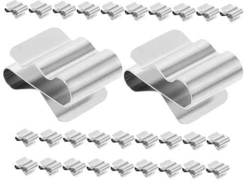 Veemoon 30pièces Câble Panneau Solaire Acier Inoxydable Pinces à Ressort Pour Gestion De Câblage Cadre Solaire Clip Câble Électrique Utilisation Pour Camping-cars Et Remorques