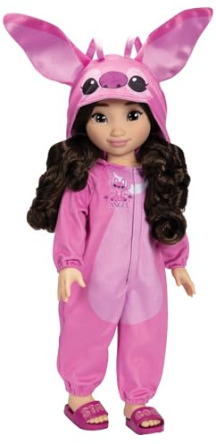 Disney ILY 4ever Angel 45cm / 18 Doll With Brown Hair. Includes Angel Inspired Pink Onesie, Pink Slides And Sleepover Toothbrush for girls aged 6+