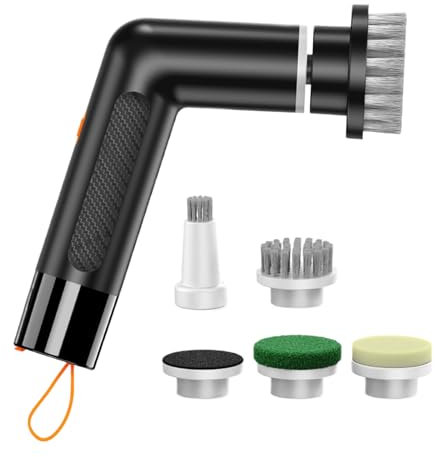 Spazzola Per Pulizia Compatta - Scopa Elettrica Portatile per Cucina - Pulitore Ergonomico per Bagno WC Cucina con Design Igienico