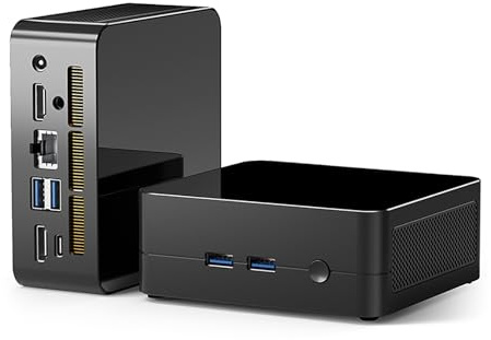 AskHand Mini PC Ryzen7 5800H (8C/16T, bis zu 4,4 GHz), 16GB DDR4-3200M RAM 512GB PCIe SSD Windows 11 Pro, Büro Micro Desktop PC Unterstützung 4K Triple Display
