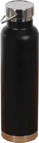 Mc Kinley Unisex Edelstahl 0,75L Trinkflasche, Black/Silver