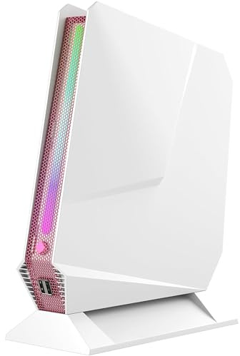 TOPGRO T1 Mini Gaming PC Core i9-13900/RTX4060 8GB GDDR6,Mini PC Gaming (jusqu'à 5.4Hz) 32GB DDR4-3200mhz,1TB PCIe 4.0 SSD/RGB Light/WiFi 6E/BT 5.3/HDMI2.0/4K@60Hz/ Win11 Pro-Blanc