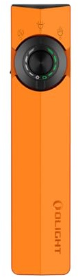 OLIGHT ArkPro EDC Taschenlampe, 1500LM Torch aufladbar mit vier Lichtarten | UV Flashlight mit unabhängigem grünem Strahl, 7 Modi, IPX7 wasserdicht, Handlampe für Notfälle/Outdoor/Camping, Orange