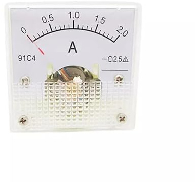 Misuratore da pannello analogico, 91C4 DC Amperometro analogico Voltmetro Pannello Puntatore meccanico Gamme di corrente multiple(0-30mA)