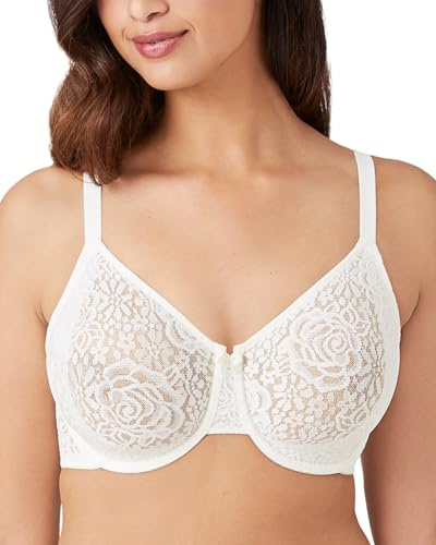 Wacoal Women's Halo Underwire Bra Ivory off-white 36D
