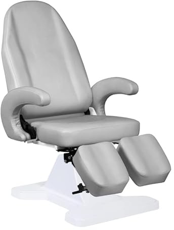ACTIVESHOP Kosmetikstuhl Kosmetikliege Massageliege Behandlungsstuhl hydraulisch 112 Grau