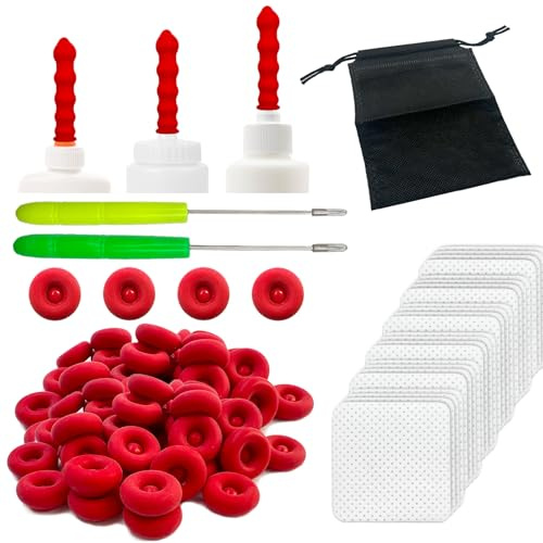SNAIL GARDEN 102Pcs Reusable Caulk Caps with Scratch Awl & Cleaning Pads, Elastic Caulk Tube Sealer Caps for Sealing Various Caulking Tubes
