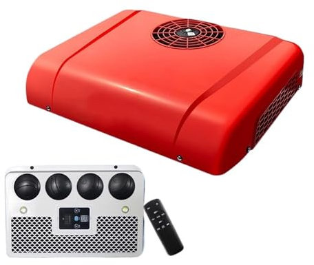 Mini Aire Acondicionado Universal For Techo De Coche, 12 Voltios, 24V CC, Rv, For Techo De Cabina De Camión De 12V, Otros Sistemas De Aire Acondicionado(Red,24V)