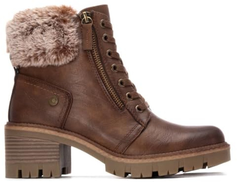 REFRESH - Botín Mujer Camel - Calzado Cómodo y Versátil - Moda casual - Modelo 17291102 (Talla 40)