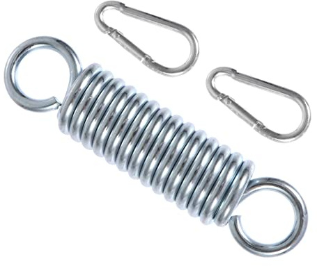 TOYANDONA Ressort de Suspension Acier Inoxydable pour Hamac et Balancoire et Durable Kit Accessoires avec Crochets Charge Lourde pour Usage Extérieur et Intérieur Installation Facile et