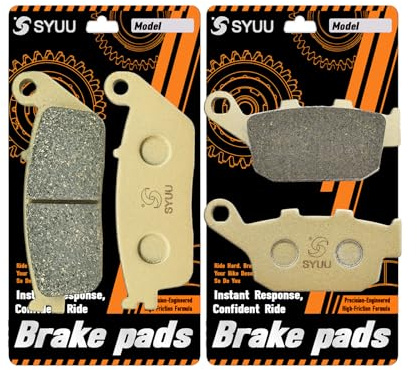 S SYUU Motocicleta fibra de cobre delantero y trasero Pastillas de freno Compatible con Honda CB 500 2013 NC750 NC 750 S X D 2014 2015 2016 2017 2018 CMX 500 FA196F FA496R