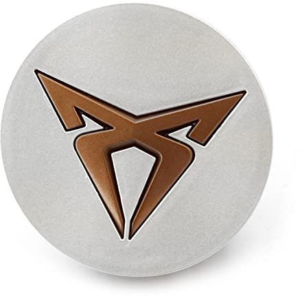 Seat 5FA601171AUPS Radkappe (1 Stück) Radzierkappe Cupra Nabenabdeckung Nabenkappe, Silver Glossy/Kupfer