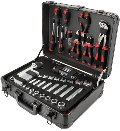 Mallette d'outillage auto 158 outils