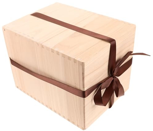 PRETYZOOM Boîte De Rangement Bois Avec Couvercle Vintage Pour Tasse à Thé Vase Et Souvenirs Coffret Décoratif Pratique Et Robuste