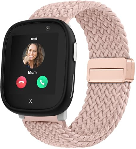 OUTPUTBT Magnetisch Armbänder 20mm für Xplora X6 Play/X 6/X6 Pro/XPLORA XMOVE/Sloth cloud H97/Anio 5/Anio 6/Gizmo/Gabb Watch 3/2/1 Armband Kinder Nylon Baumwolle Geflecht für Mädchen Jungen