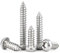 BACSHBY 50 Pcs M4x16mm Stainless Steel Self-Tapping Screws Torx Pan Head, Self-Drilling Round Head Full Thread Fasteners for Metal Wood
