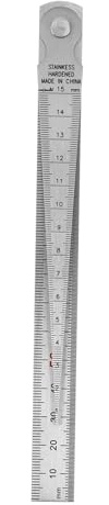 NUOBESTY Set Spessimetri in Acciaio Inox Righello Dritto Misuratore di Spessore e Larghezza per Giochi Meccanici Strumento di Precisione per Misurazioni Accurate in Ambito Meccanico e