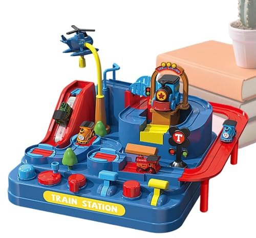 Circuit Dinosaurio – Juego Interactivo Pista de Coche Deslizante Tema Jungla, Juego de Creativo e imaginativo, para jardín de Infantes, casa, cumpleaños, niños