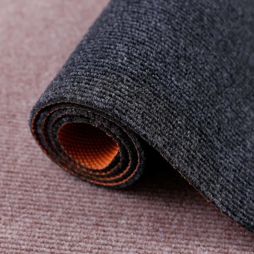 Halkfri stolmatta tvättbar mjuk löpare matta för vardagsrum och hall skärbar vattenabsorberande ljudisolerad matta 80 x 120 cm svart – golvskydd