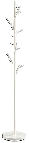 IDIMEX Kleiderständer ZENO aus Metall, Weiß - Garderobenständer, Jackenständer mit 6 praktischen Haken. Ideal für Flur und Eingangsbereich