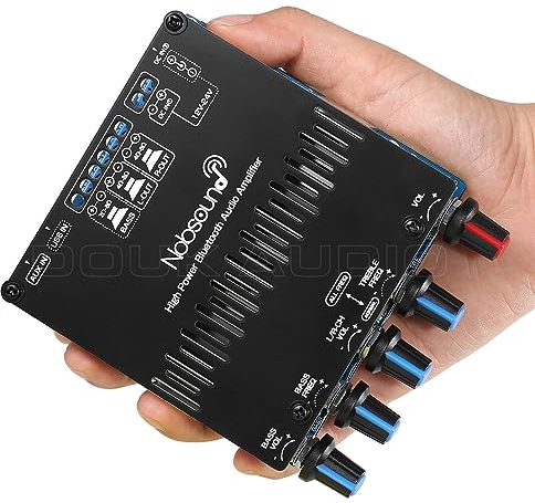Nobsound - HiFi 2.1 - Amplificateur de puissance classe D - Avec canaux Bluetooth 5.0