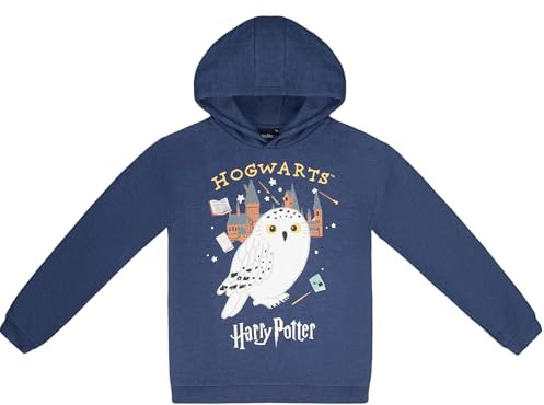 Harry Potter Kapuzenpullover Kinder Mädchen Jungen Hoodie Teenager Hedwick Sweatshirt Pullover Gr. 116 bis Gr. 176 Offiziell Merchandise