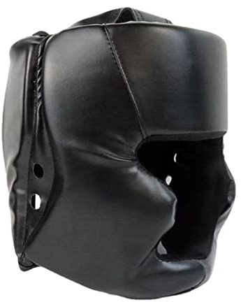 Yajimsa la tête boxe pour enfants en cuir PU pour adultes, garçons, filles, casque boxe MMA couvre-chef, sparring, arts martiaux, karaté, taekwondo, protection complète du visage