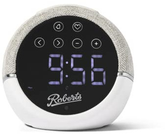Roberts Zen Analogue Alarm Clock Radio – White