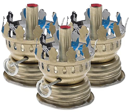 OSALADI 3st Zubehör Für Petroleumlampen Kerzendocht Diwali Teelichthalter Vermessingter Öllampenersatz Dochthalter Für Öllampe Lampendochthalter Lampe Mit Ätherischen Ölen Glas Einziehbar