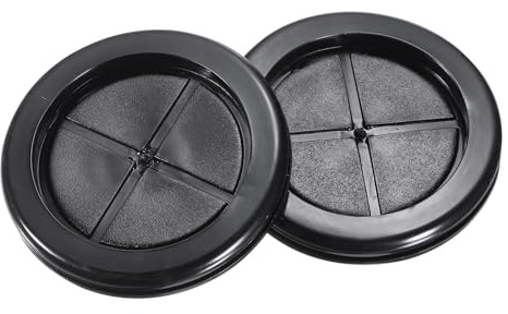 QUARKZMAN Pasacables de Goma Redondo de Doble Cara, Diámetro de Montaje de 65 mm y Diámetro Interior de 60 mm para Protección de Cables, Juego de 8 Unidades