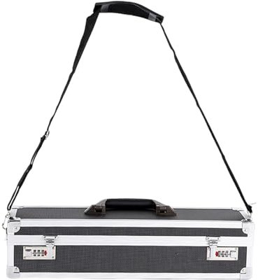 Fenteer Valise à couteaux de chef avec cadre en aluminium, multifonction pratique avec doublure en éponge, étui de rangement pour couteaux pour événements de