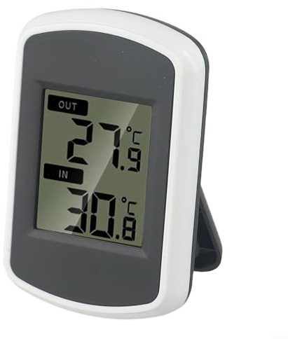 Jonikuper Sistema di monitoraggio della temperatura, stazione meteo wireless per interni ed esterni, termometro digitale con sensore remoto, per casa e giardino