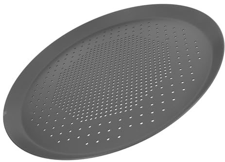 VICASKY Teglia per Pizza Rotonda in Lega di Alluminio Perforati per Circolazione del Calore Uniforme Antiaderente Facile da Pulire Adatta per Cottura al Forno o Vapore Multiuso per Torte
