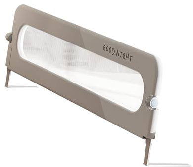 Yusat Bed Rail Guard Bed Side Railing Guard Toddler Rail Foldable Multifunctional Single Side Safety 1.5m with Steel Pipe Plastic and Oxford Cloth for Baby Travel
