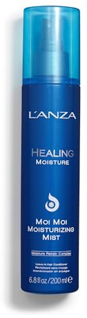 L’ANZA Healing Moisture Moi Moi Moisturizing Mist, Oil Spray with Vitamin E, Moisturises and Refreshes Dry and Coarse Hair, Detangles, Restores Elasticity & revives damaged hair. (6.8 Fl Oz)