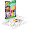CRAYOLA Album attività & Coloring Gabby's Dollhouse, 32 Pagine da Colorare e 7 Mini Pennarelli Lavabili, 04-7024G, Multicolore